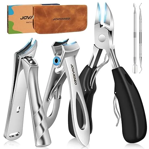 Nail Clippers for Seniors, Heavy Duty Ingrown Toenail Clippers with