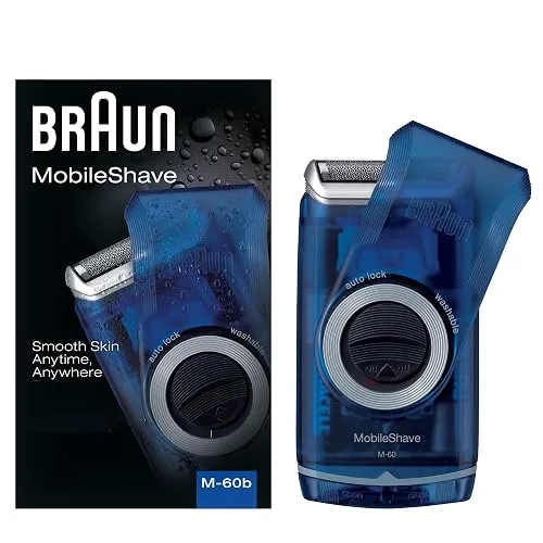 Braun Electric Razor for Men, M60b Mobile Electric Foil Shaver,