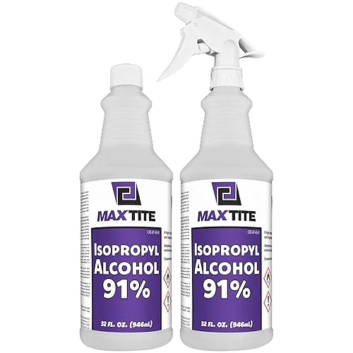 MaxTite 91% Isopropyl Alcohol (Half-Gallon (2 Pack, 32 fl oz)