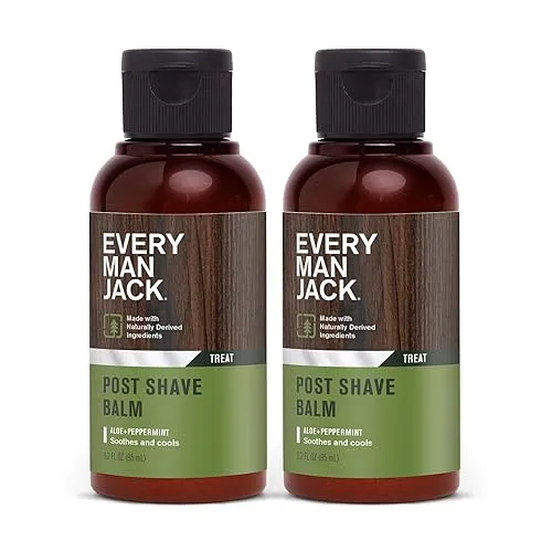 Every Man Jack Soothing Post Shave Balm for Men, 3.2