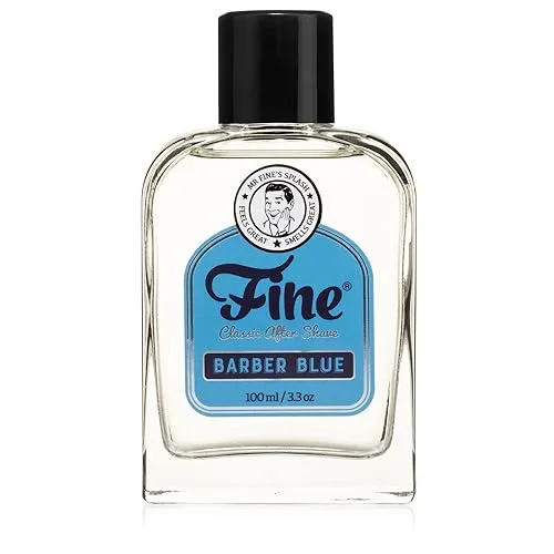 Fine Mr Barber Blue Mens Aftershave -A Splash of Classic