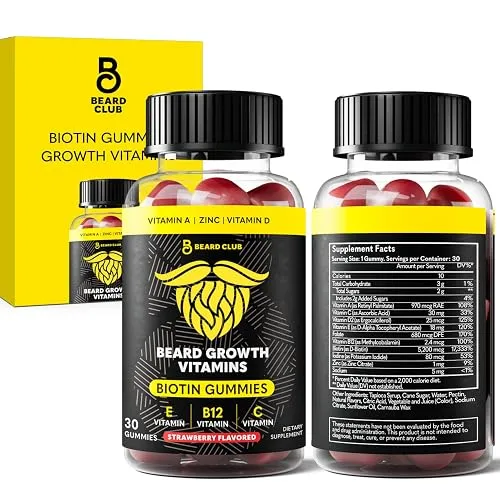 The Beard Club Biotin Beard Growth Vitamin Gummies - Hair