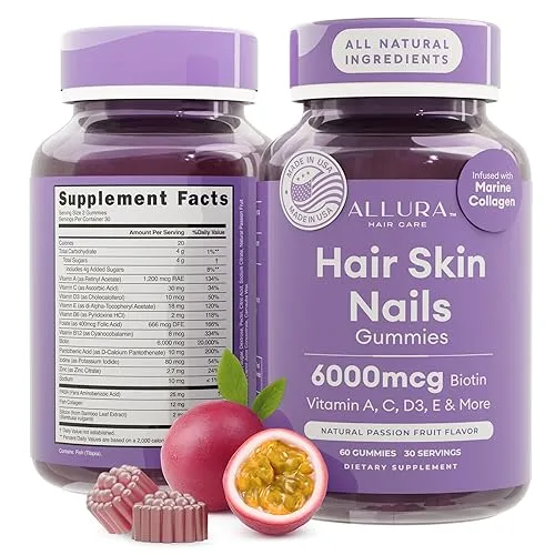Hair Skin and Nails Vitamins for Women – Extra Strength
