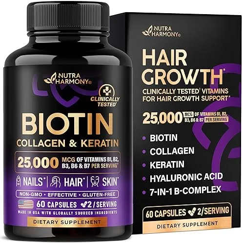 Biotin | Collagen | Hyaluronic Acid | Keratin - Hair