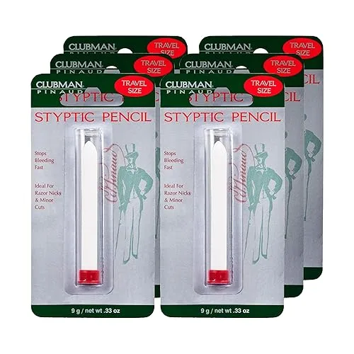 Clubman Pinaud Travel Size Styptic Pencil, Quick Nick & Cut