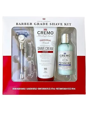 Cremo Barber Grade Shave Kit White