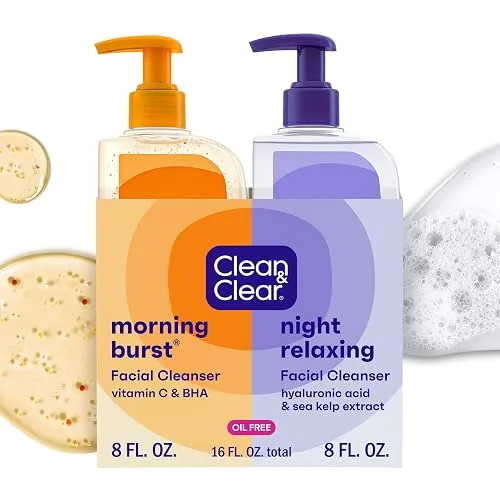 Clean & Clear 2-Pack Oil-Free Facial Cleansers with Citrus Scent,