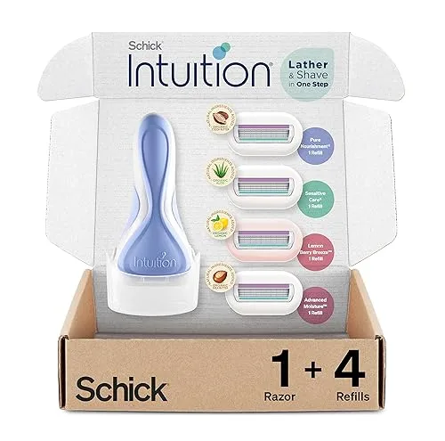 INTUITION Schick Razors for Women Variety Pack with 1 Razor