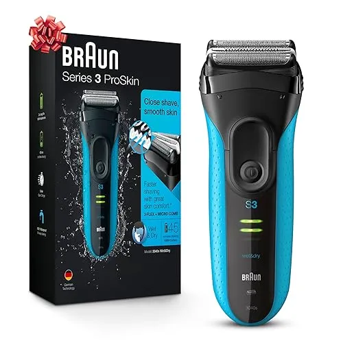 Braun Electric Series 3 Razor with Precision Trimmer, Rechargeable, Wet