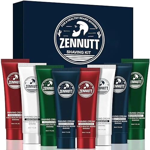 Shaving Cream Mens,8 PCS Travel Shave Cream Gift Set Close