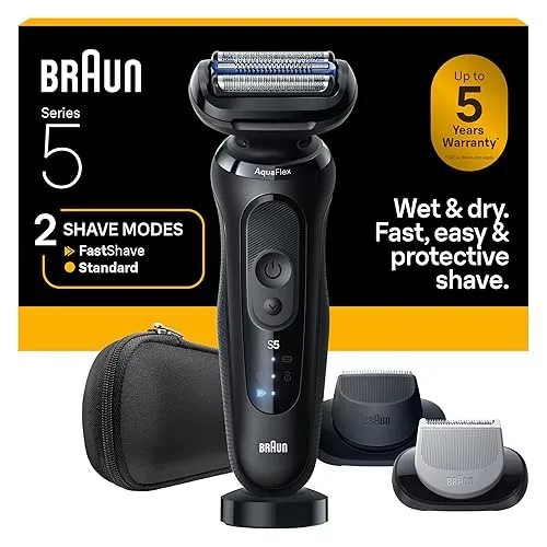 Braun Series 5 Electric Shaver for Men, Wet & Dry