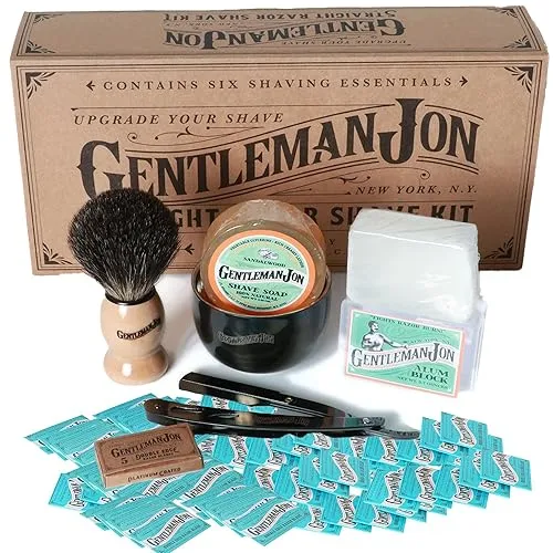 Gentleman Jon Ultimate Shaving Combo - Straight Razor Shaving Kit
