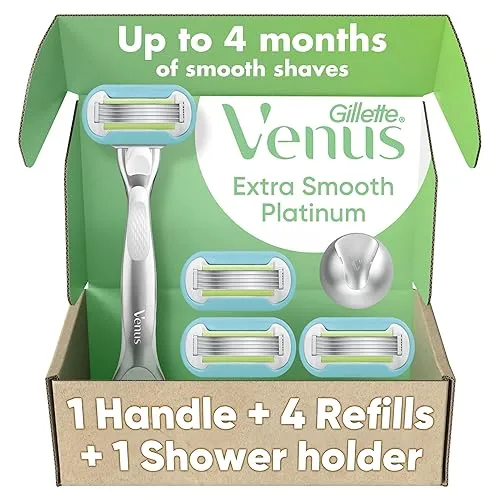 Gillette Venus Platinum Extra Smooth Metal Handle Women's Razor Handle