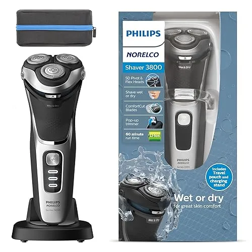 Philips Norelco Shaver 3800, Rechargeable Wet & Dry Shaver with
