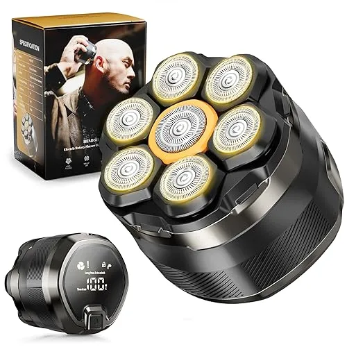 Head Shaver for Bald Men: 7D Electric Bald Razor -