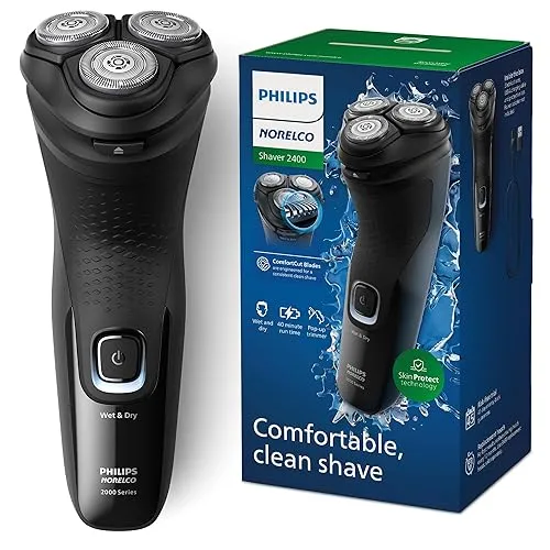 Philips Norelco Shaver 2400, Rechargeable Cordless Electric Shaver with Pop-Up