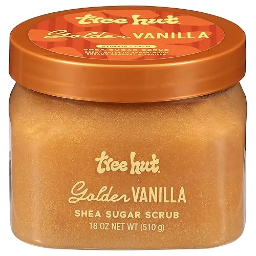 Tree Hut Golden Vanilla Body Scrub, Exfoliating & Hydrating Sugar