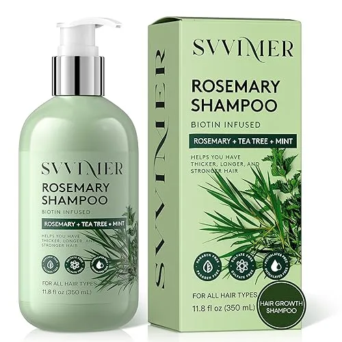 Svvimer Rosemary Hair Growth Shampoo - Thickening and Regrowth Formula