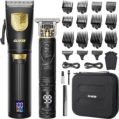 GLAKER Hair Clippers for Men Professional, Cordless Clippers for Hair