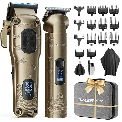 VGRPRO Hair Clippers for Men Professional, Cordless Clipper and Trimmer