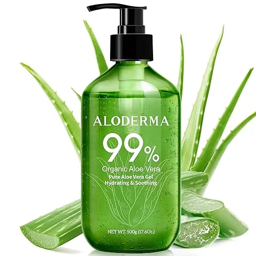 Aloderma 99% Organic Pure Aloe Vera Gel Made within 12