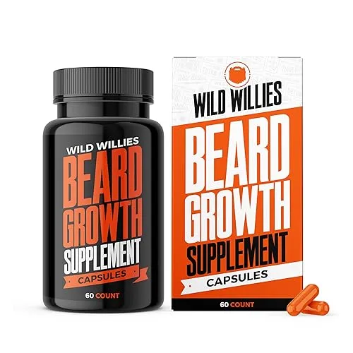 Wild Willies Beard Growth Vitamins Supplement Beard Growth Pills for