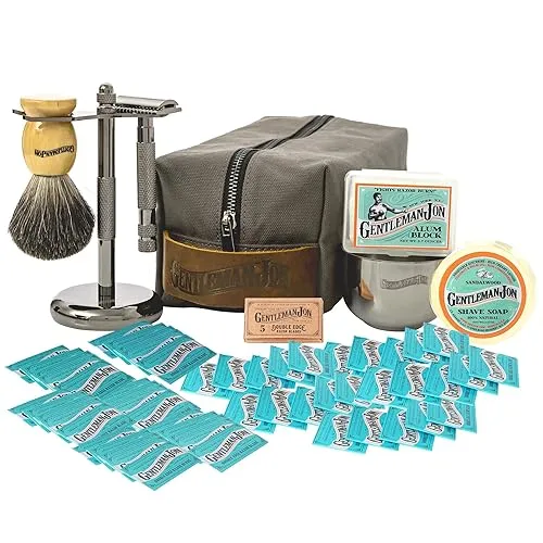 Gentleman Jon Supreme Shaving Collection - Deluxe Safety Razor Shaving