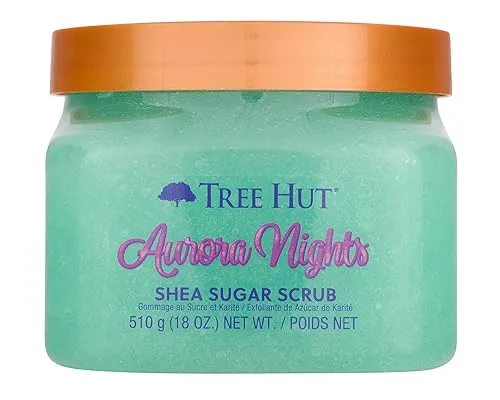 Tree Hut Aurora Nights Shea Sugar Scrub, Exfoliating, Hydrating &