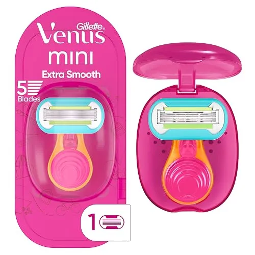 Gillette Venus Extra Smooth Travel Razor Kit for Women, Mini