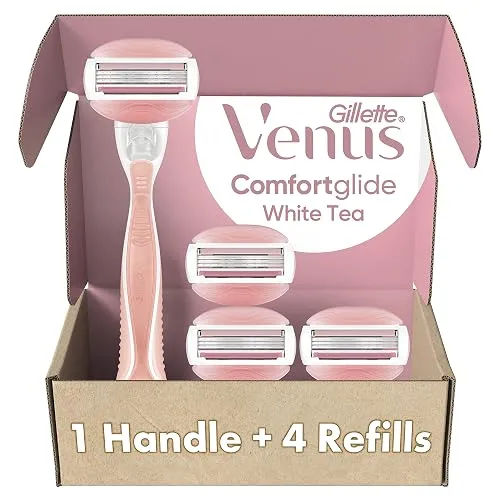 Gillette Venus ComfortGlide White Tea Women's Razor 1 Handle +
