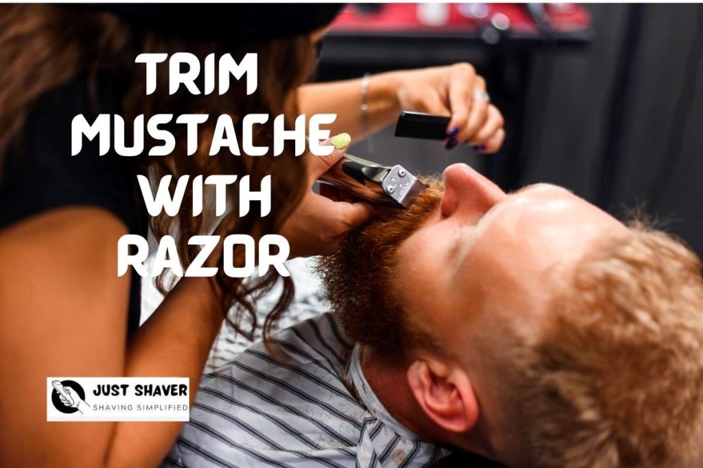 Trim A Mustache with Electric Razor